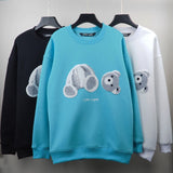 Palm Angels Sweatshirts Embroidery Velvet Round Neck Long Sleeve Sweater Men 'S And Women 'S Jacket
