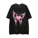 Men T-shirt Hip Hop Retro Graffiti Fashion Brand Short Sleeve T-shirt