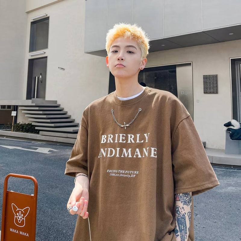Men T Shirt Butterfly Vintage Oversize Summer