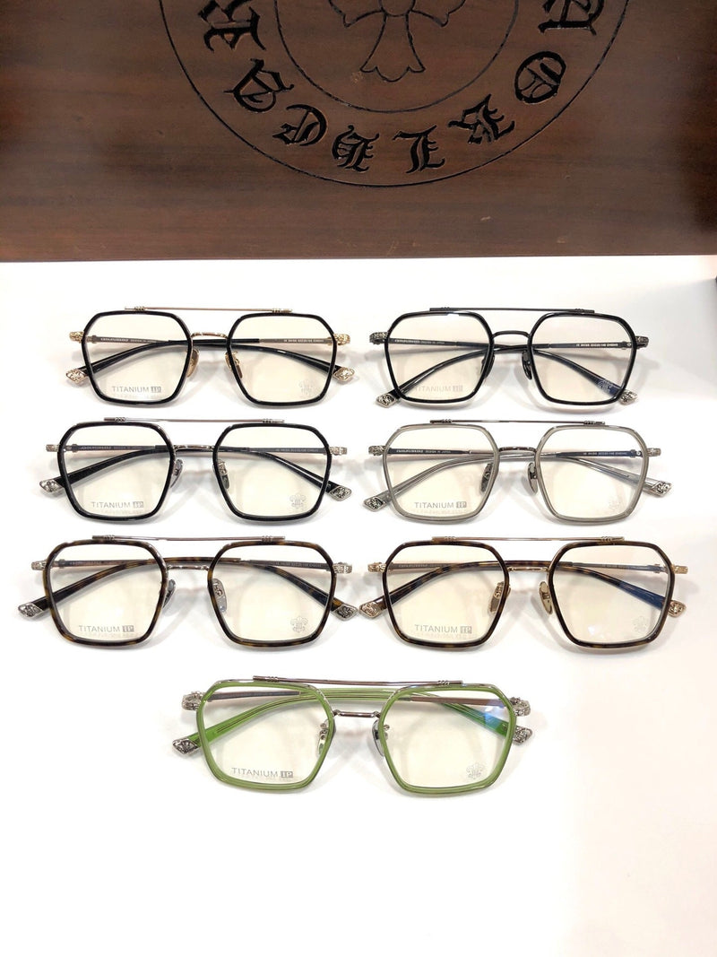 CHH Chrome Hearts Glasses Exquisite Fashion Double Beam Large Frame Ultra Light Glasses Frame