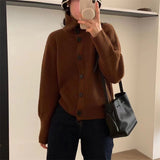 Women Knitted Cardigan Loose Knit Fashion Cardigan Sweater