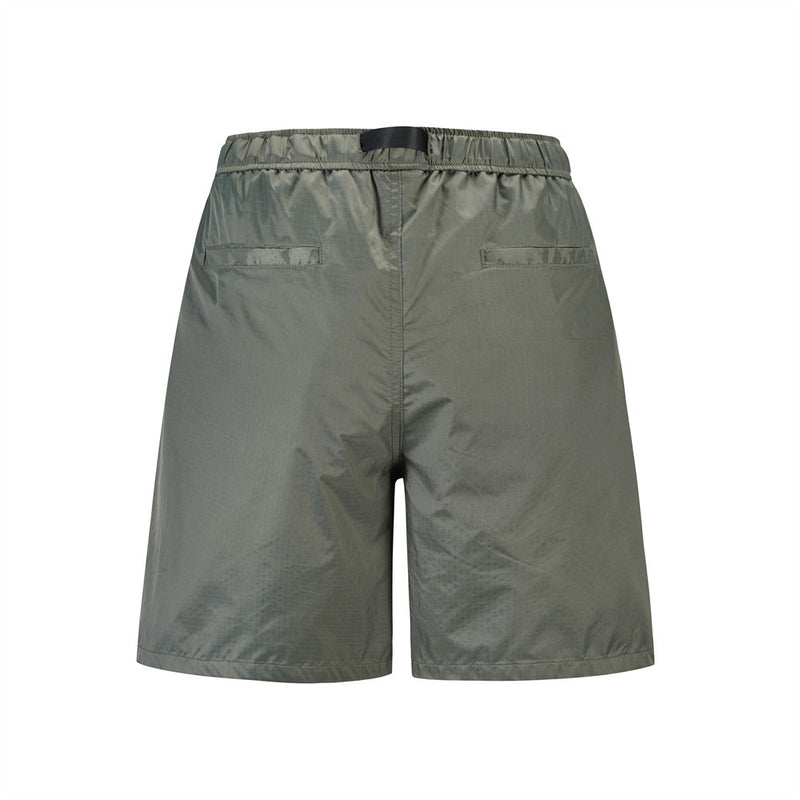 Men Shorts with Belt Workwear Sports Shorts Summer Thin Quick-Drying