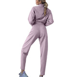 Women Co-Ords Knitted Short Top Trousers Casual Women