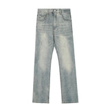 Men Jeans Retro Worn Loose All-Matching