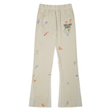 Gallery Dept Sweatpants Hand Painted Ink Splashing Graffiti Splicing Contrast Trousers