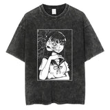 Hip Hop Streetwear Oversize Acid T Shirt For Men Women