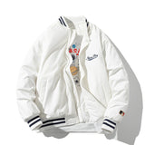 Mens Vintage Jackets Cotton Baseball Suit Street Tide Jacket