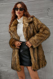Women Fur Jacket Plush Thermal Long Coat