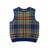 Kapital T Shirt Pingtian Hehong Retro Style Knitted Vest Sleeveless Vest Sweater