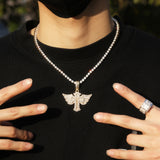 Jewelry Angel Wings Cross Diamond Pendant Fashion Angel Pieces Crosses Egypt Pieces Jesus Pieces St. Valentine's