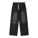 Men Jeans Detachable Jeans Dual-Use Stitching