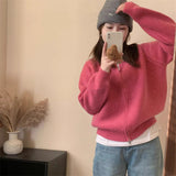 Women Knitted Cardigan Knitted Loose Niche Sweater