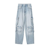 Women Jeans Multi-Pocket Leisure