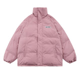 Men Coat Pure Color All-Matching Thickening Stand Collar Loose Casual