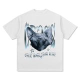 Unisex T Shirt Vintage Large Size Loose Men and Women