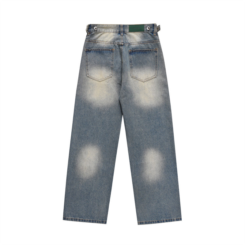 Men Jeans Old Retro Loose Casual