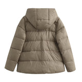 Women Cotton Coat Casual Loose-Fitting Hoodie Cotton Coat