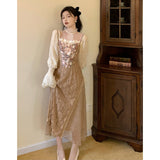 Betty Draper Valentine's Day Dress Retro Fairy Dress Temperament Lace Skirt