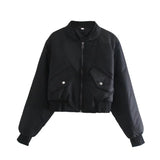 Women Cotton Coat Fashion Bomber Jacket