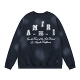 Amiri Sweatshirt Autumn/Winter AMI Letter Logo Printed Crew Neck Sweater
