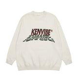 Men Sweater Printed round Neck Sweater Casual Loose