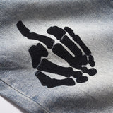 Men Jeans Skull Gesture Hip Hop