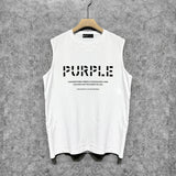 Purple Brand Tank T Shirts Sleeveless T-shirt Vest