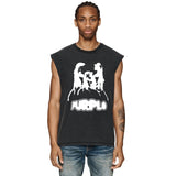 Purple Brand Distressed Tank T Shirts Distressed Sleeveless T-shirt Vest
