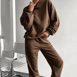 Women Co-Ords Autumn and Winter Sports Hoodie Sweater