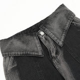 Men Jeans Inkjet Gradient Punk