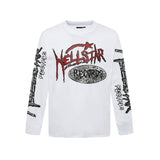 Hellstar long-sleeve T-shirt graffiti portrait print loose version casual long sleeve