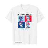 Inspired by Queen's Platinum Jubilee 2022 Elizabeth 70 Years T-shirt Short Sleeve T-shirt
