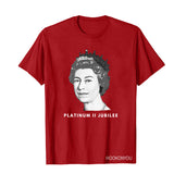 Inspired by Queen's Platinum Jubilee 2022 Elizabeth 70 Years T-shirt Figure Short Sleeve T-shirt