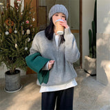 Women Knitted Cardigan Lazy Casual Loose Jacket