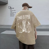 Men T Shirt Vintage Pure Cotton Heavy