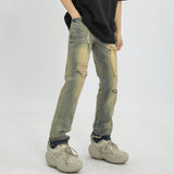Men Jeans Ripped Slim Fit Casual