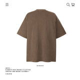 American vintage street T-shirt pure cotton men's and women's summer loose