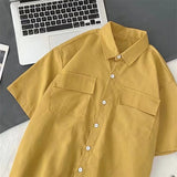 Men's Shirt Summer Loose Cargo