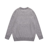 Men Sweater Jacquard round Neck Sweater