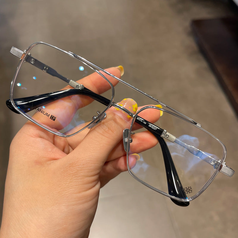 CHH Chrome Hearts Glasses Pure Titanium Square Myopia Glasses Frame