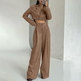 Women Co-Ords Short Suit Coat High Waist Casual