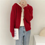 Women Knitted Cardigan Loose Fashion Sweater