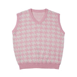 Women Sweater Striped Vest Loose Casual Sweater