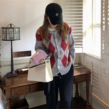 Women Knitted Cardigan Loose College Style