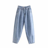 Women Jeans Retro Loose Casual Slimming