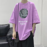 Men T Shirt Summer Loose All-Match Casual