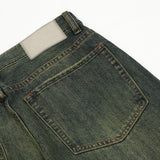 Men Jeans Yellow Retro Casual Loose All-Matching