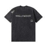 Gallery Dept T-Shirt Alphabet Slogan Printed Retro Washed Short Sleeve T-Shirt