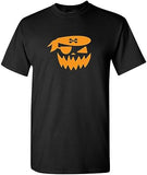 Vampire Pumpkin Smile Face Emoticon Funny Halloween Mens T-S