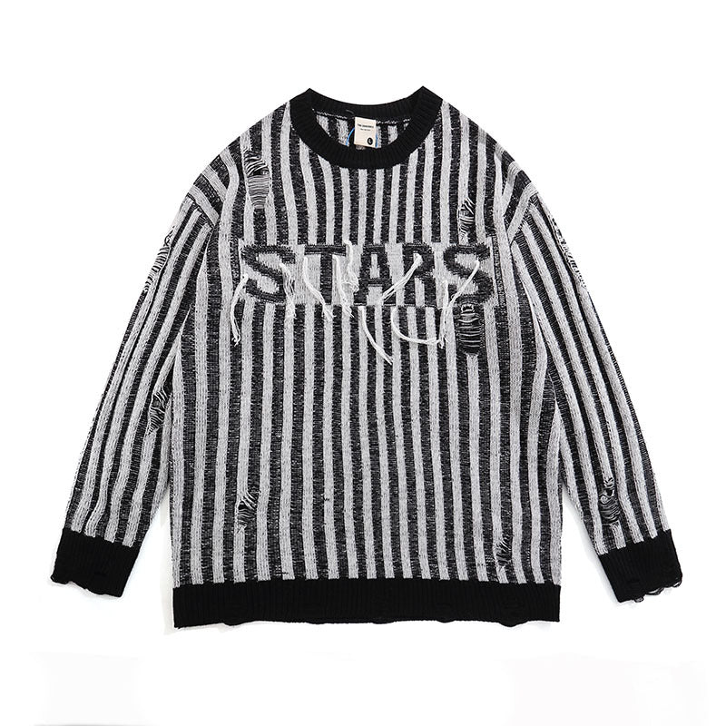 Women Sweater Thin Striped Sweater Idle Style